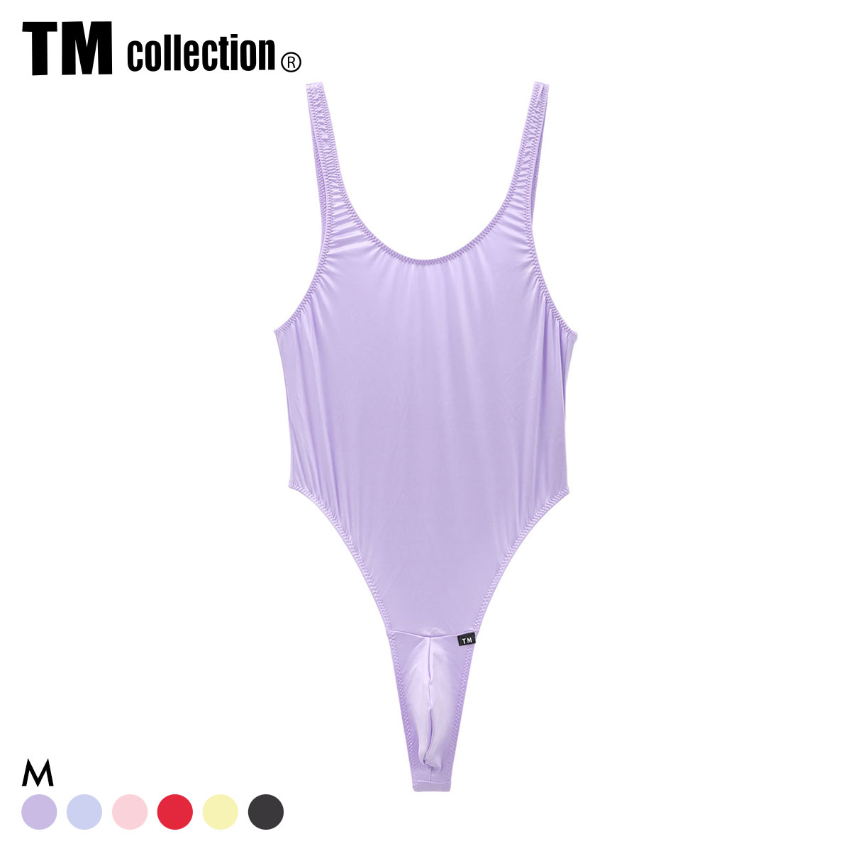 ティーエム コレクション YKS Bulge Style TB Bodysuits TM レオタード ボディスーツ メンズ Tバック TM collection(LV-ラベンダー-M)