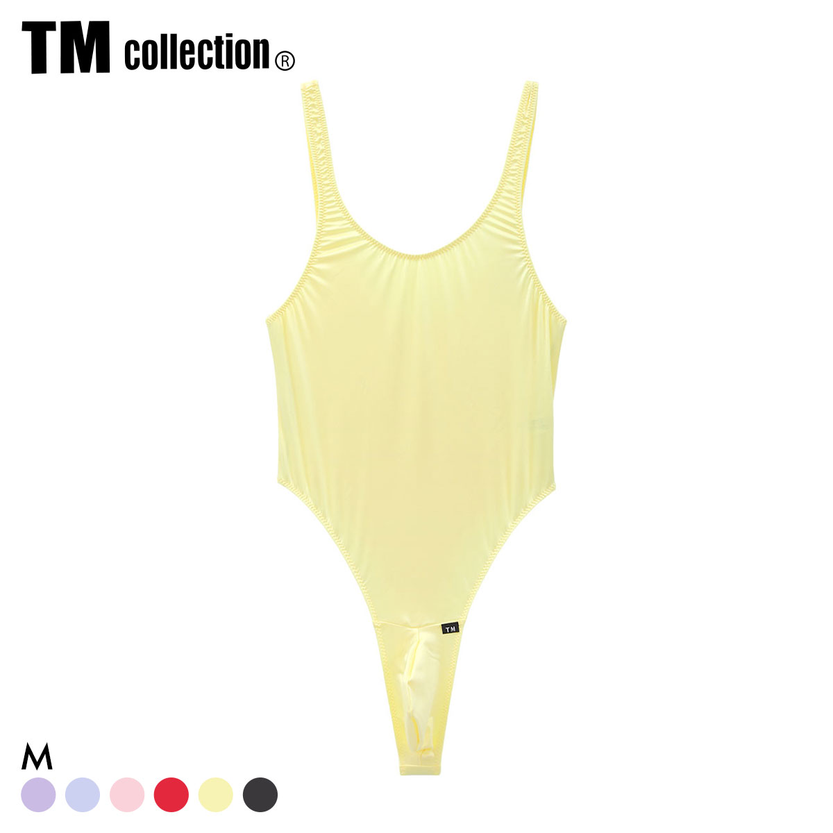 ティーエム コレクション YKS Bulge Style TB Bodysuits TM レオタード ボディスーツ メンズ Tバック TM collection(YE-イエロー-M)