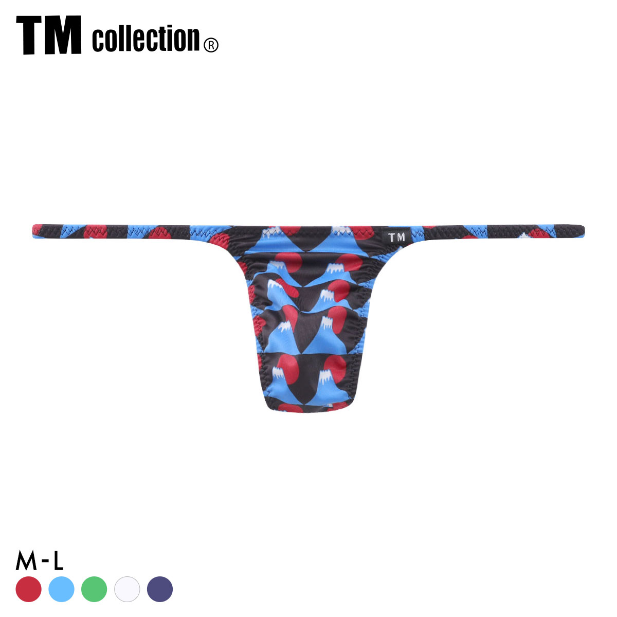 ティーエム コレクション N-3 National Flag ハギナシシャープ Tバック ビキニ メンズ TM collection(SX-サックス-M)