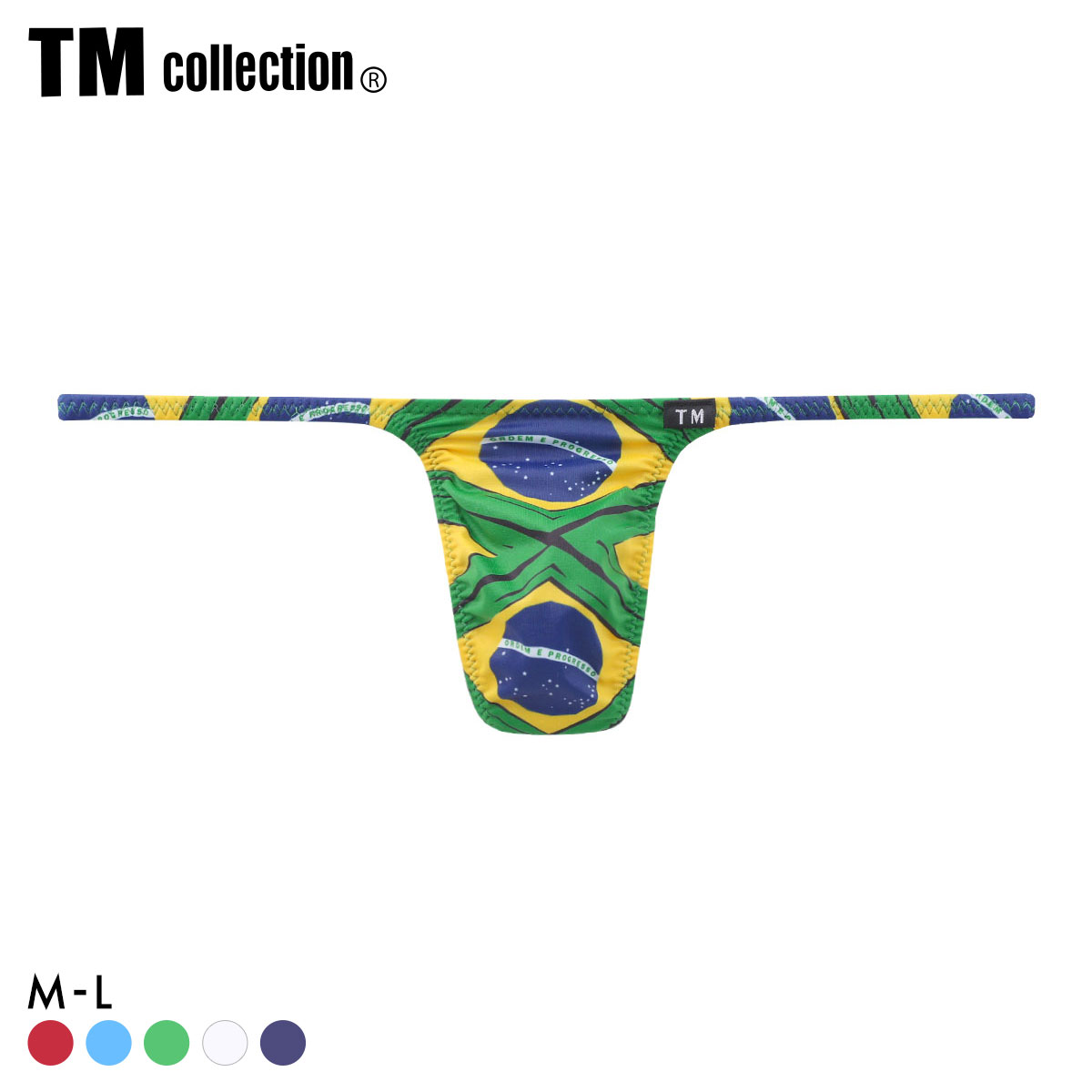 ティーエム コレクション N-3 National Flag ハギナシシャープ Tバック ビキニ メンズ TM collection(GR-グリーン-M)