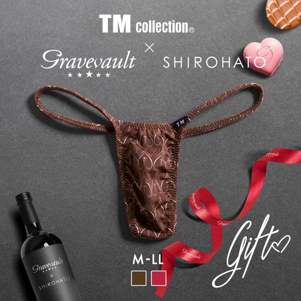 TMコレクション TM collection×Gravevault×SHIROHATO トリプルコラボ GIFT 別注 ハギ無しシャープ Tバック メンズ