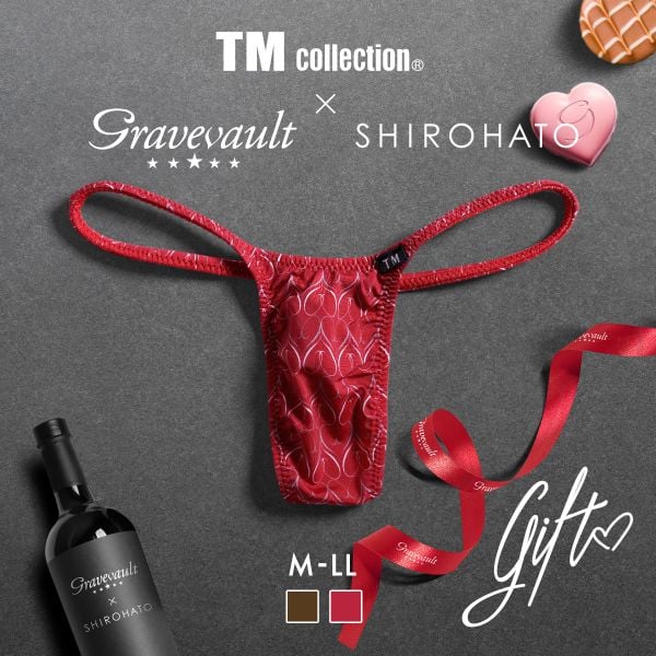 TMコレクション TM collection×Gravevault×SHIROHATO トリプルコラボ GIFT 別注 ハギ無しシャープ Tバック メンズ