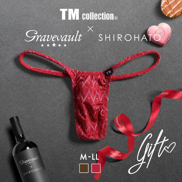 TMコレクション TM collection×Gravevault×SHIROHATO トリプルコラボ GIFT 別注 ハギ無しシャープ Tバック メンズ