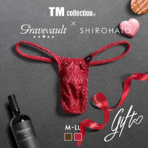 TMコレクション TM collection×Gravevault×SHIROHATO トリプルコラボ GIFT 別注 ハギ無しシャープ Tバック メンズ