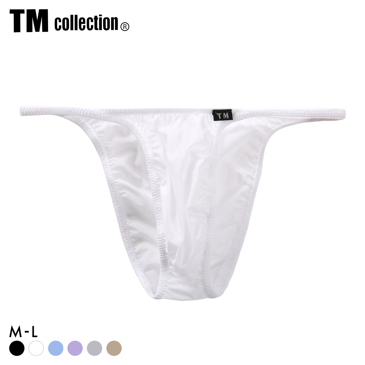 ティーエム コレクション Clearskin ハギナシシャープ Comfort HB ハーフバック ビキニ メンズ TM collection(WH-ホワイト-M)