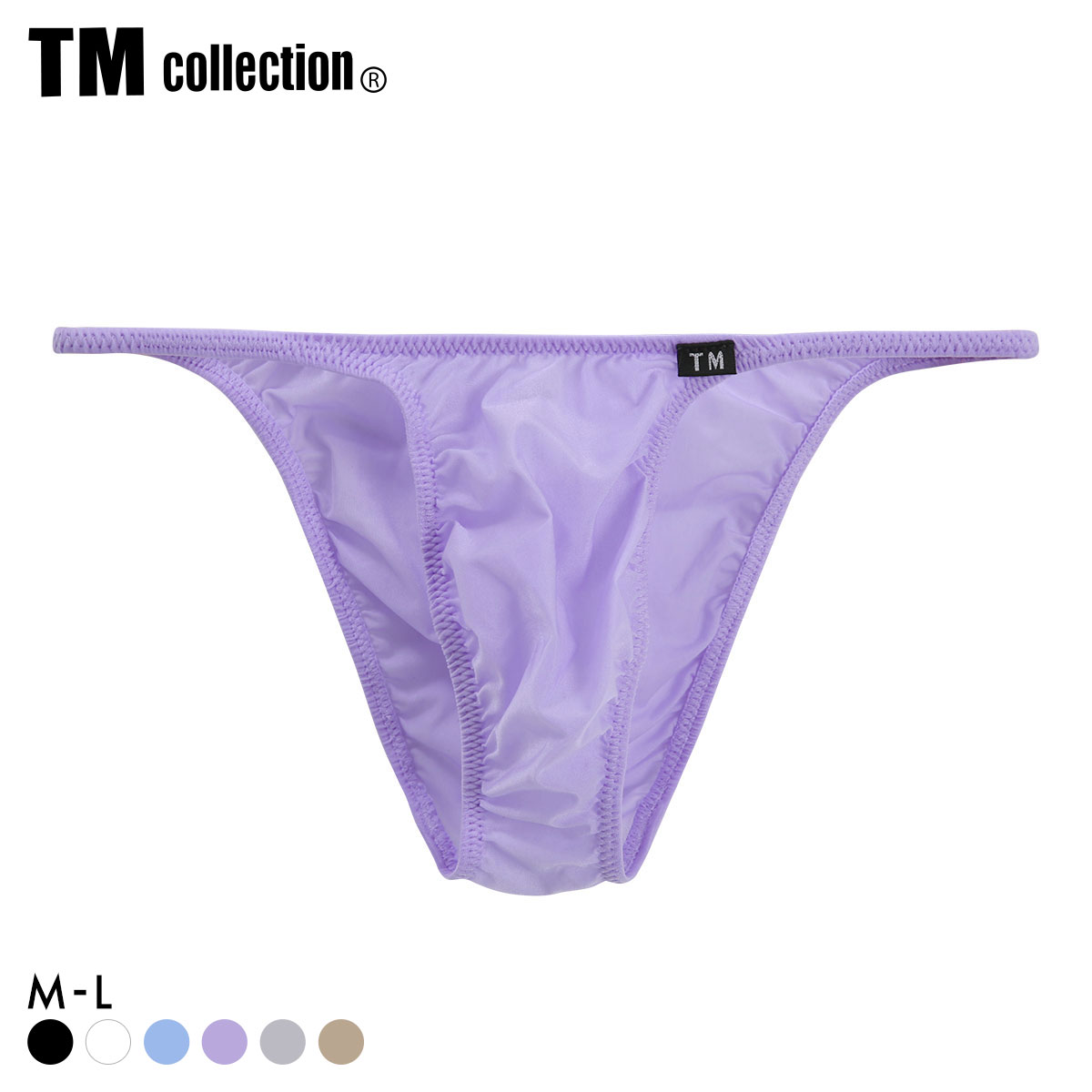 ティーエム コレクション Clearskin ハギナシシャープ Comfort HB ハーフバック ビキニ メンズ TM collection(PU-パープル-M)