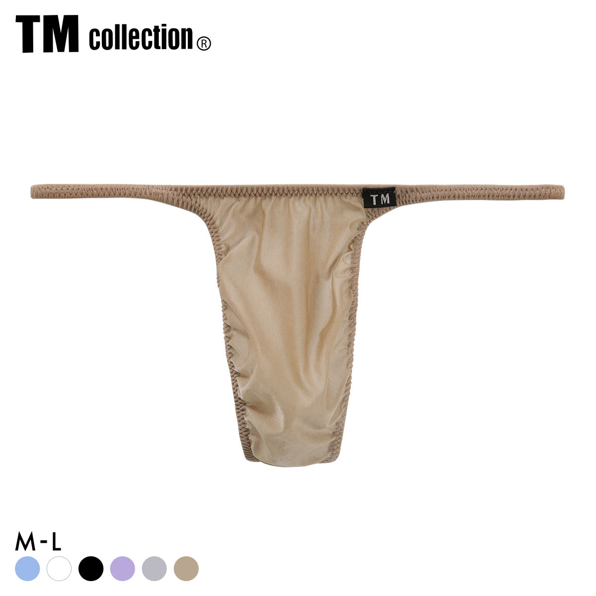 ティーエム コレクション Clearskin ハギナシシャープ Comfort TB Tバック ビキニ メンズ TM collection(BE-ベージュ-M)