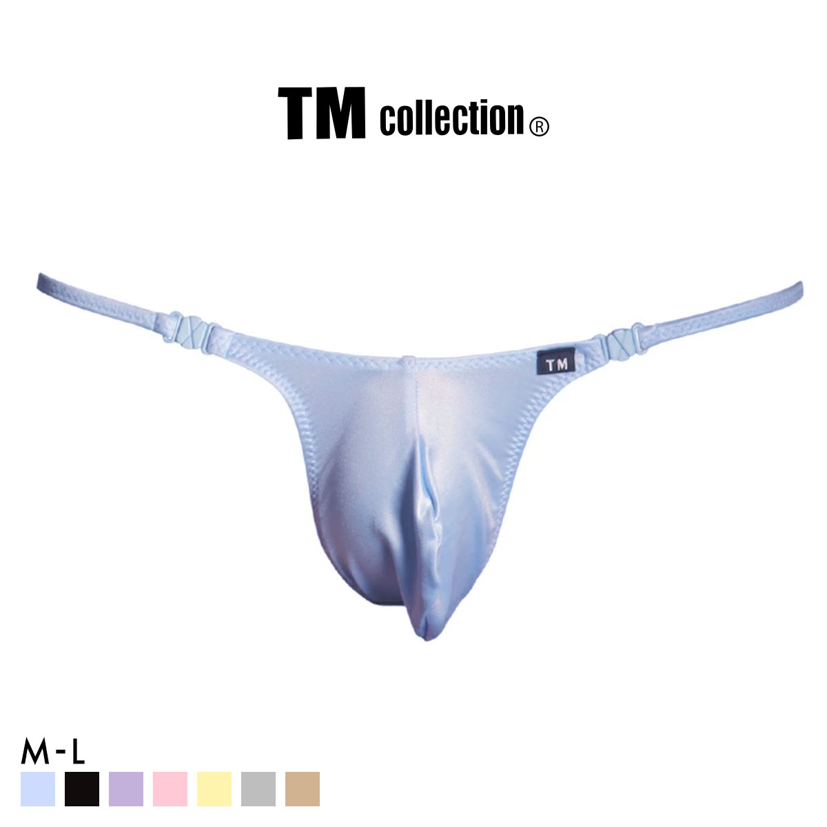 ティーエム コレクション YKS クローバーホック付き もっこりシャープ TB Tバック ビキニ メンズ TM collection(LBU-薄ブルー-M)