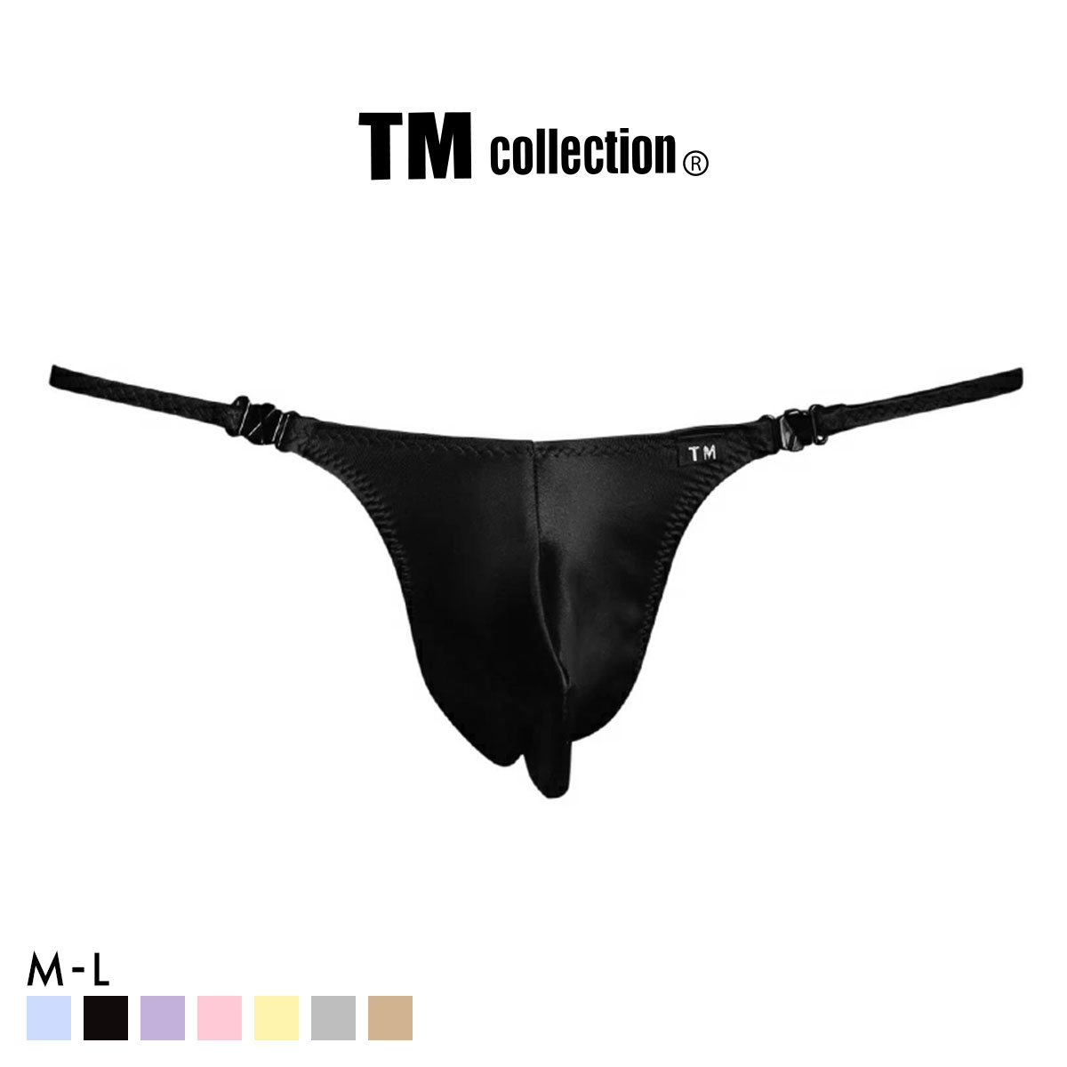 ティーエム コレクション YKS クローバーホック付き もっこりシャープ TB Tバック ビキニ メンズ TM collection(BK-ブラック-M)