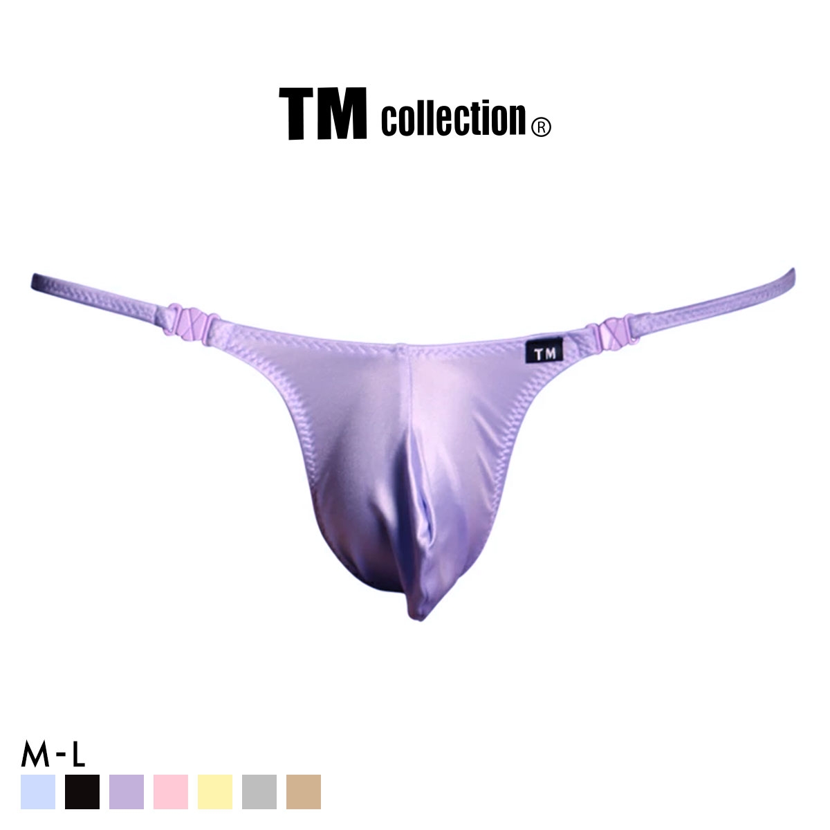 ティーエム コレクション YKS クローバーホック付き もっこりシャープ TB Tバック ビキニ メンズ TM collection(LV-ラベンダー-M)