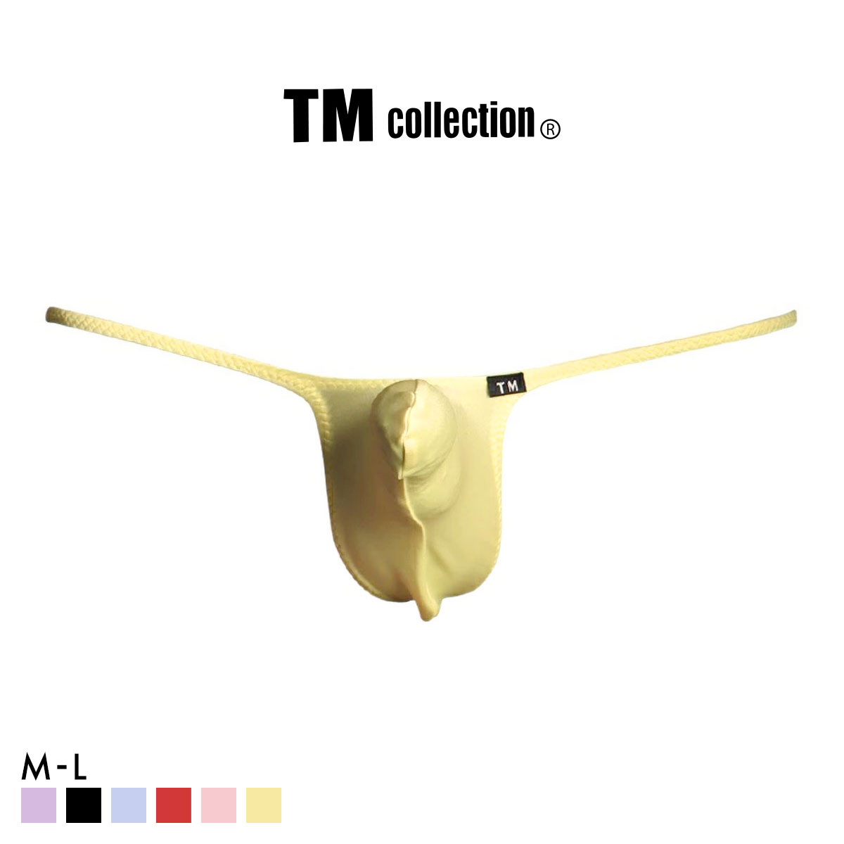 ティーエム コレクション YKS JUST IMPACT HORN TB Tバック ビキニ メンズ TM collection(YE-イエロー-M)