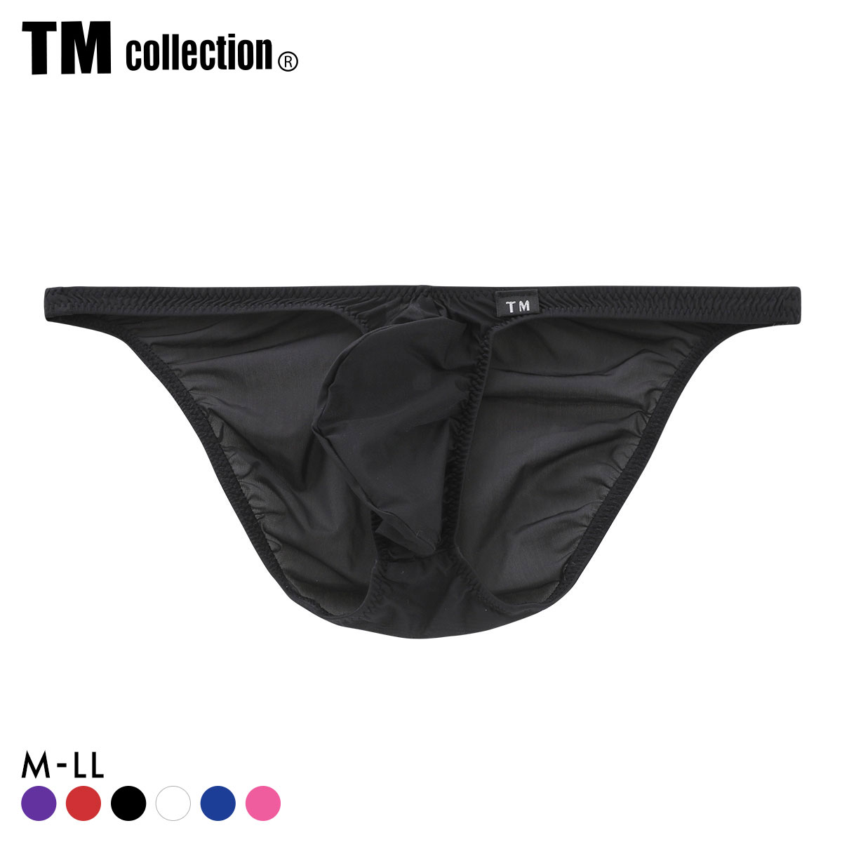 ティーエム コレクション Clearskin ハイレグモッコリ FB フルバック ビキニ メンズ TM collection(BK-ブラック-M)