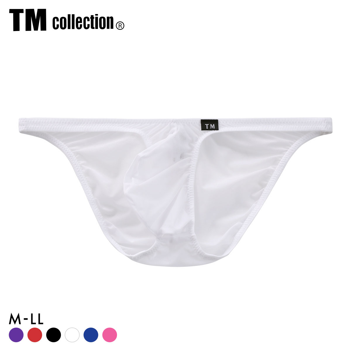 ティーエム コレクション Clearskin ハイレグモッコリ FB フルバック ビキニ メンズ TM collection(WH-ホワイト-M)