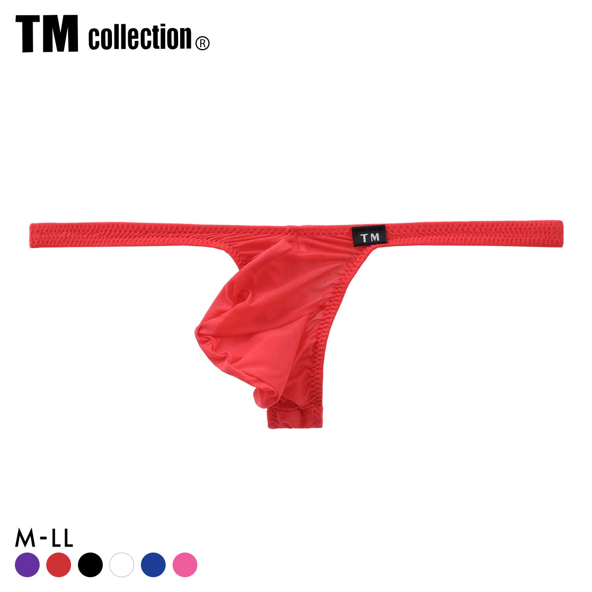 ティーエム コレクション Clearskin ハイレグモッコリ TB Tバック ビキニ メンズ TM collection(RE-レッド-M)