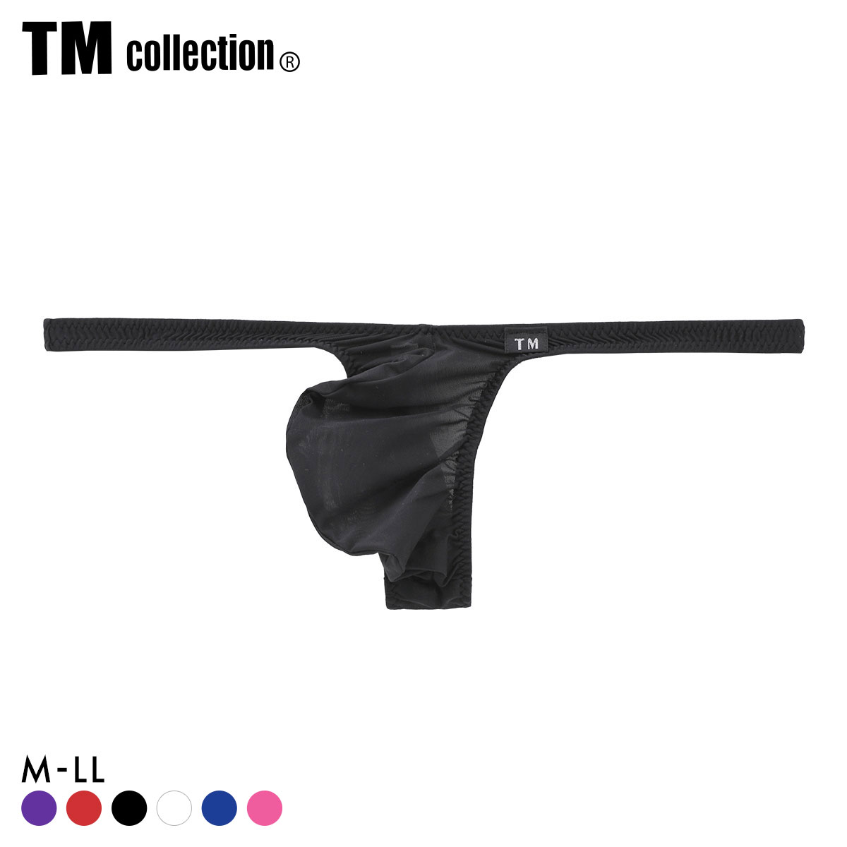 ティーエム コレクション Clearskin ハイレグモッコリ TB Tバック ビキニ メンズ TM collection(BK-ブラック-M)