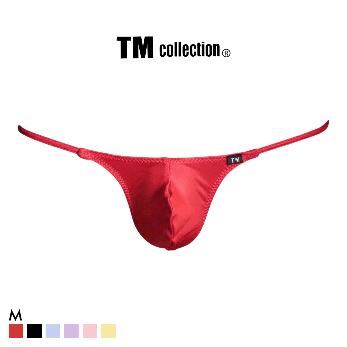 ティーエム コレクション YKS クチバシ トライアングル G-STRING Gストリング Tバック メンズ TM collection(RE-レッド-M)