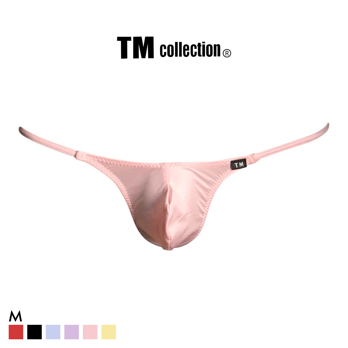 ティーエム コレクション YKS クチバシ トライアングル G-STRING Gストリング Tバック メンズ TM collection(PI-ピンク-M)