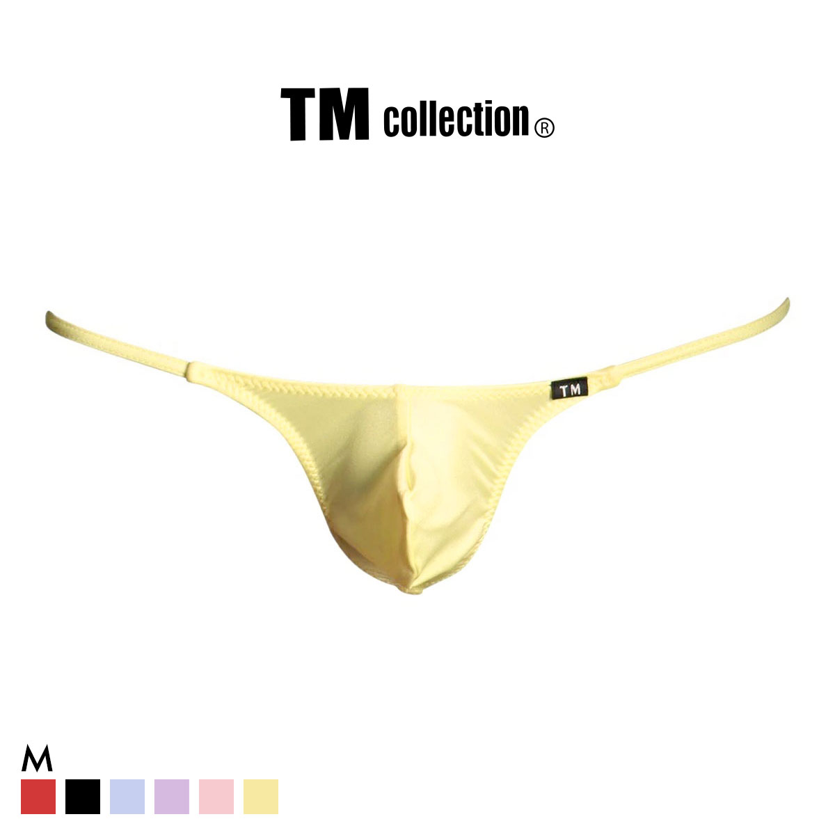 ティーエム コレクション YKS クチバシ トライアングル G-STRING Gストリング Tバック メンズ TM collection(YE-イエロー-M)
