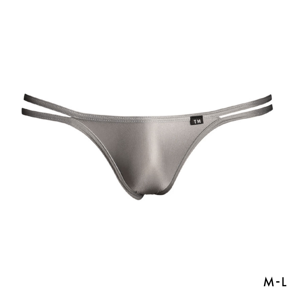 ティーエム コレクション Clearskin ハギナシ W STRING HB ハーフバック ビキニ メンズ TM collection 日本製(GY-グレー-M)