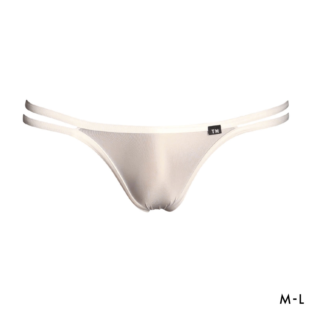ティーエム コレクション Clearskin ハギナシ W STRING HB ハーフバック ビキニ メンズ TM collection 日本製(WH-ホワイト-M)
