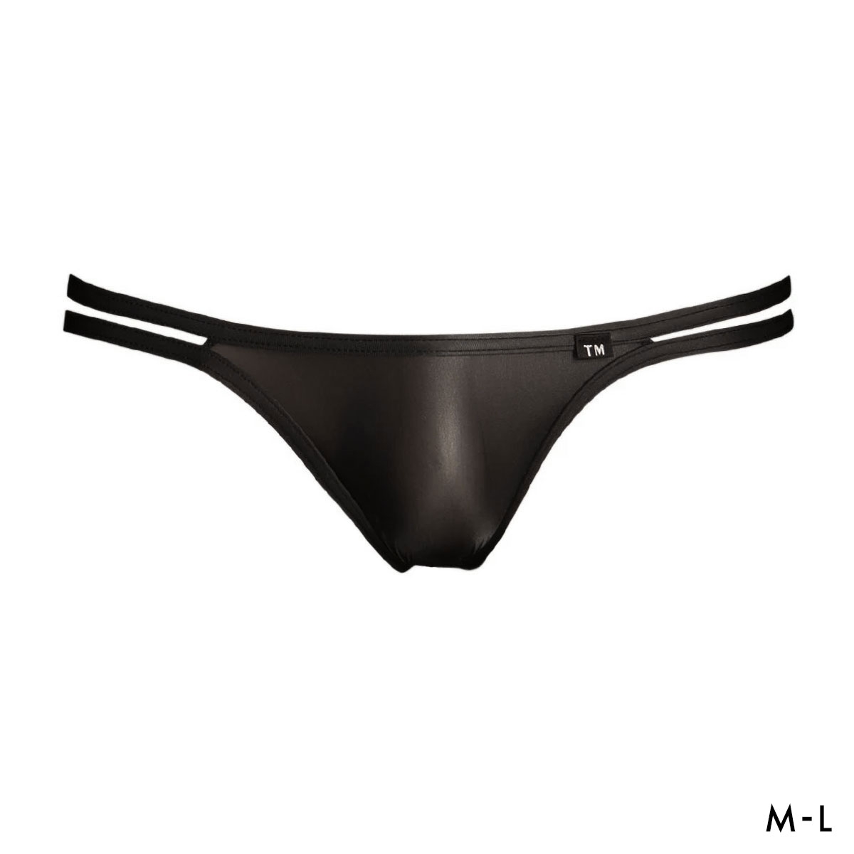 ティーエム コレクション Clearskin ハギナシ W STRING HB ハーフバック ビキニ メンズ TM collection 日本製(BK-ブラック-M)