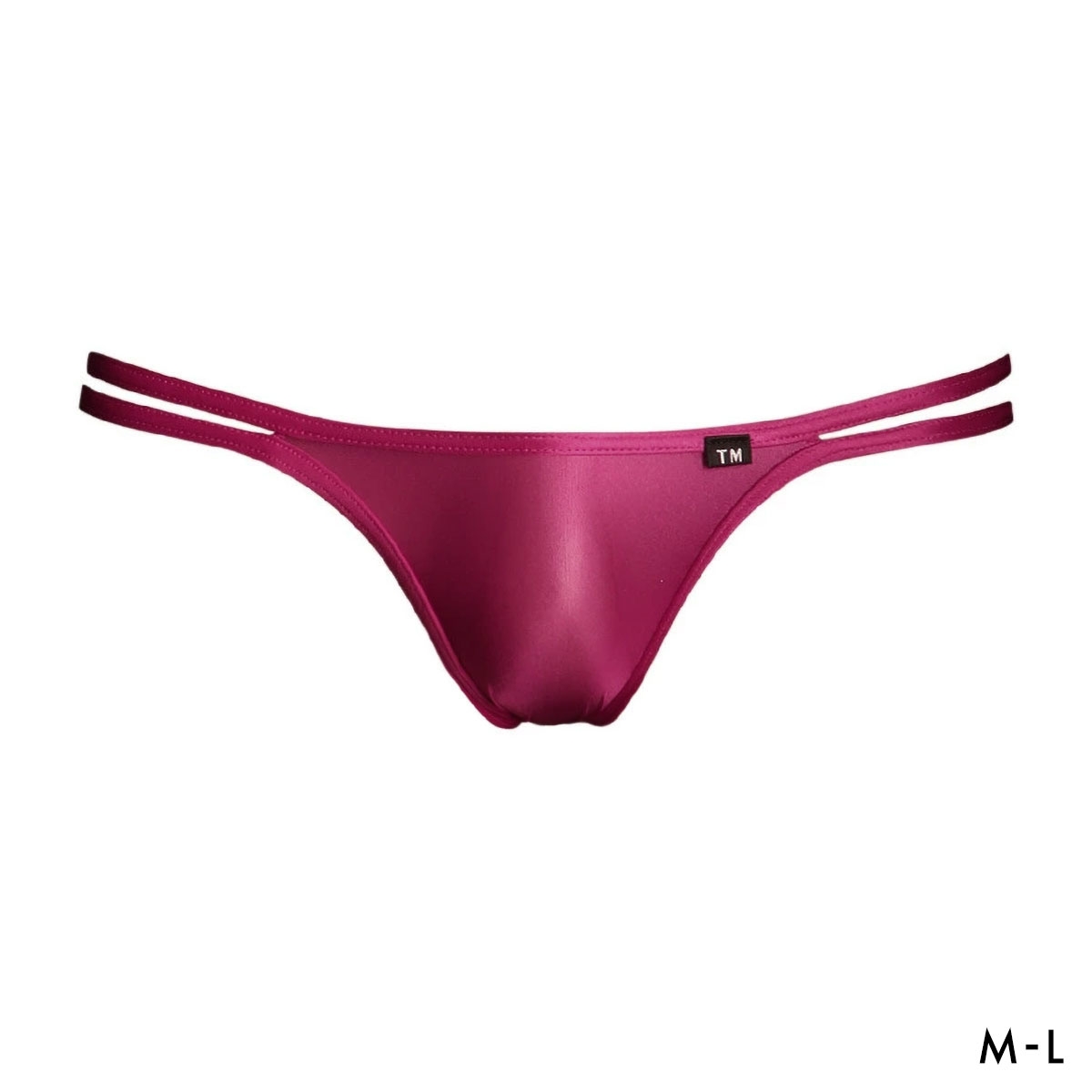 ティーエム コレクション Clearskin ハギナシ W STRING TB Tバック ビキニ メンズ TM collection 日本製(WI-ワイン-M)