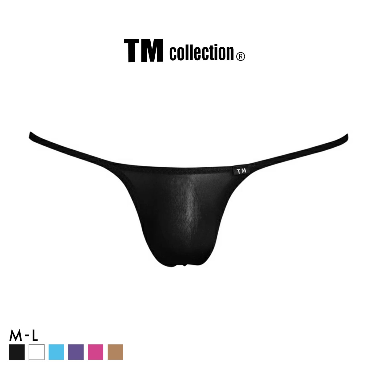 ティーエム コレクション SMK ハギナシシャープ TB highrise Tバック ビキニ メンズ TM collection(BK-ブラック-M)