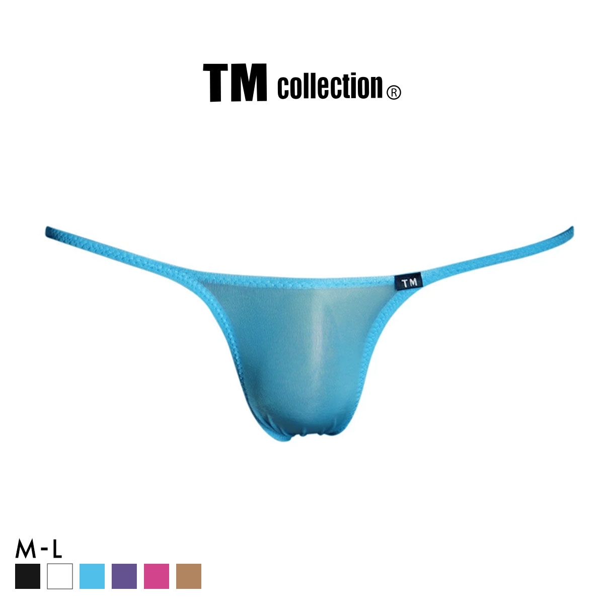 ティーエム コレクション SMK ハギナシシャープ TB highrise Tバック ビキニ メンズ TM collection(SX-サックス-M)