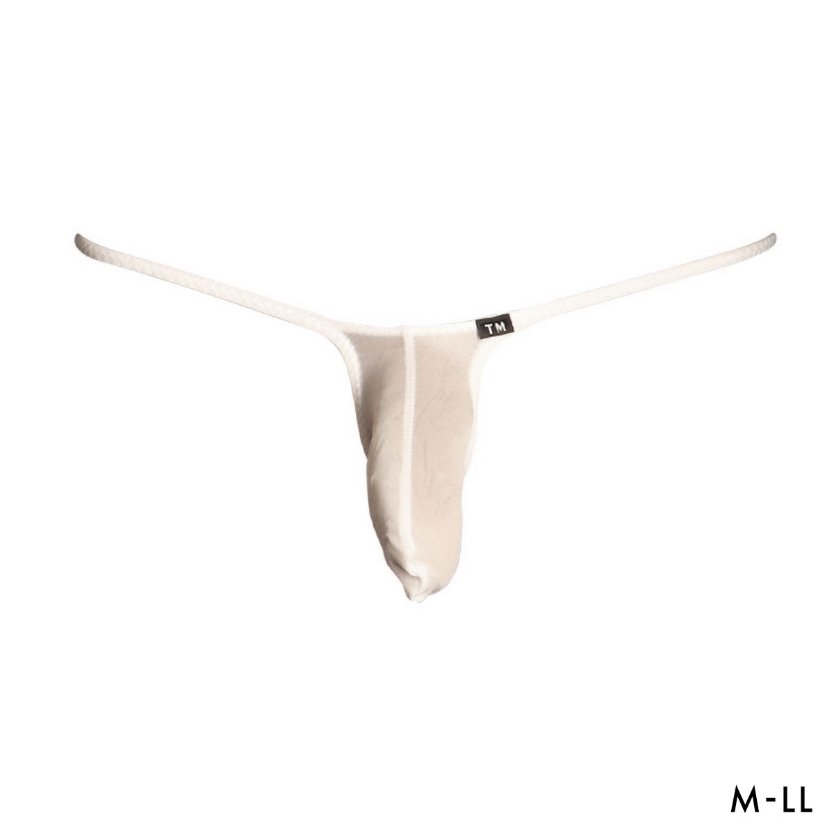 ティーエム コレクション Clearskin MAX low-rise JUST IMPACT TB Tバック ビキニ メンズ TM collection 日本製(WH-ホワイト-M)