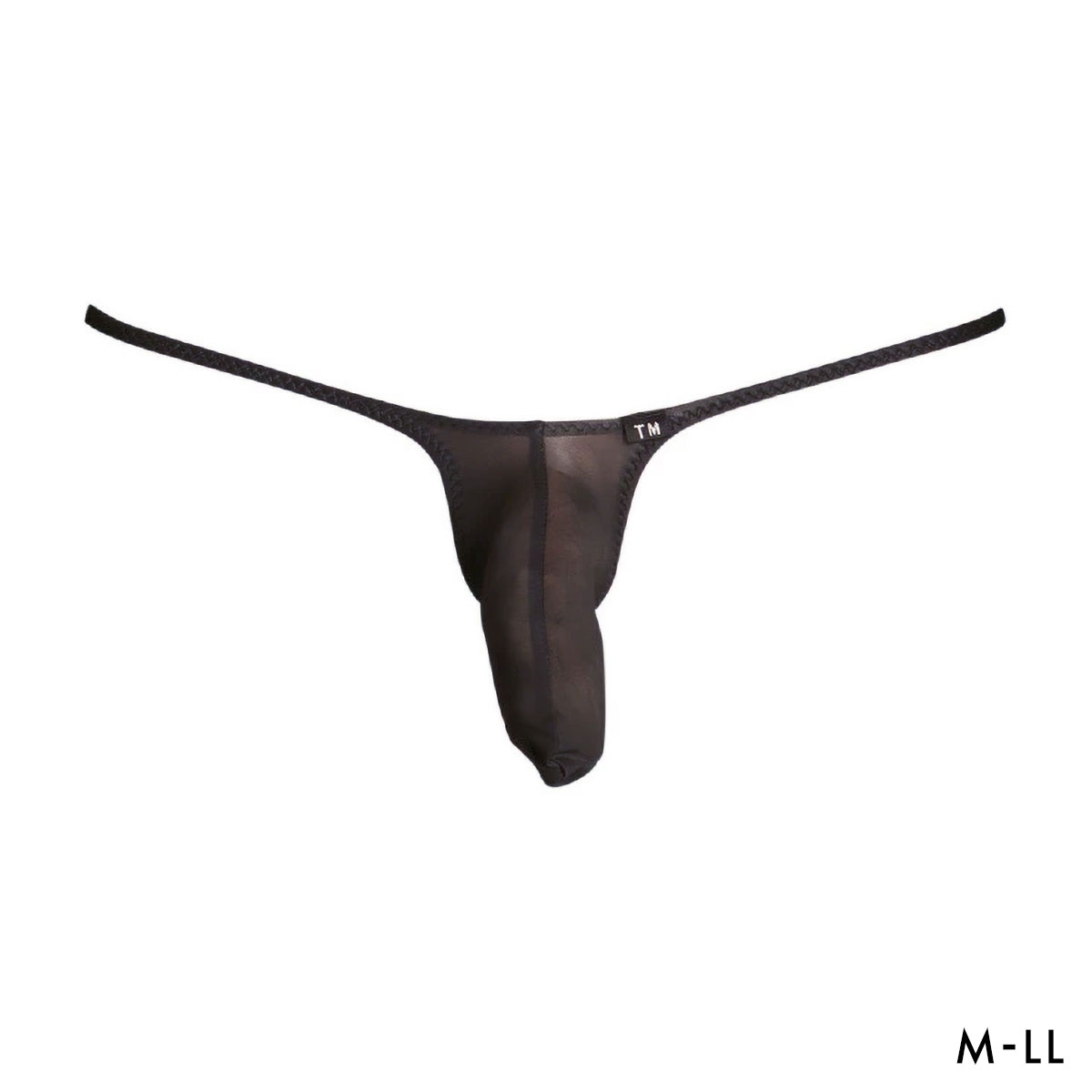 ティーエム コレクション Clearskin MAX low-rise JUST IMPACT TB Tバック ビキニ メンズ TM collection 日本製(BK-ブラック-M)