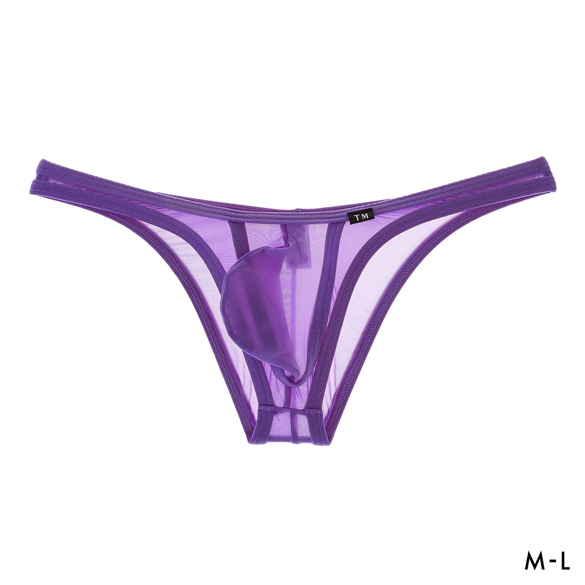 ティーエム コレクション Clearskin カップぷっくり HB ハーフバック ビキニ メンズ TM collection(PU-パープル-M)