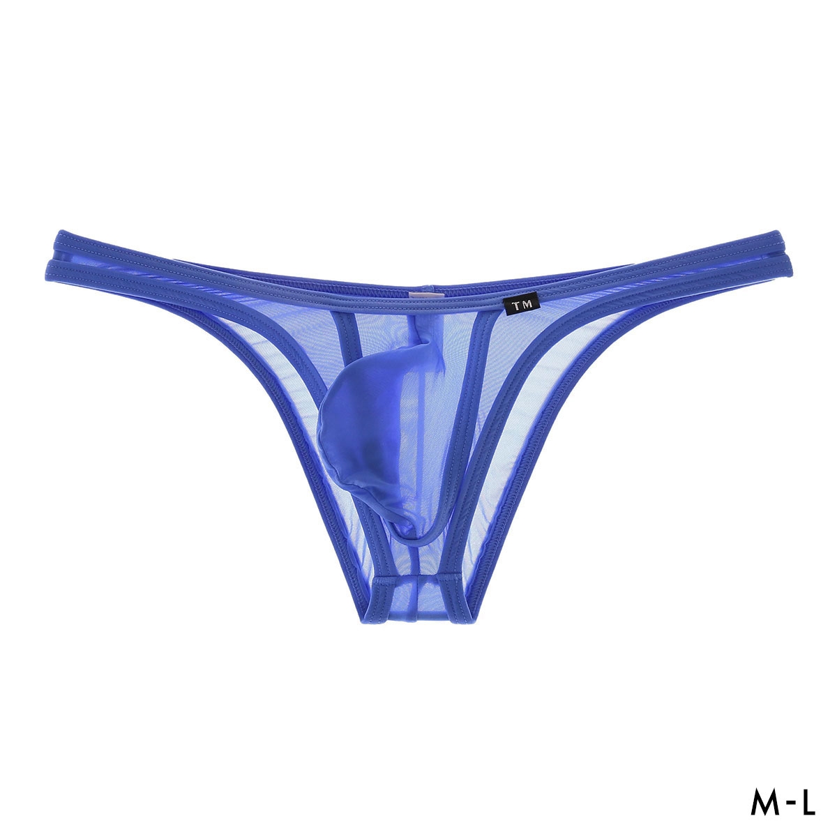 ティーエム コレクション Clearskin カップぷっくり HB ハーフバック ビキニ メンズ TM collection(BU-ブルー-M)