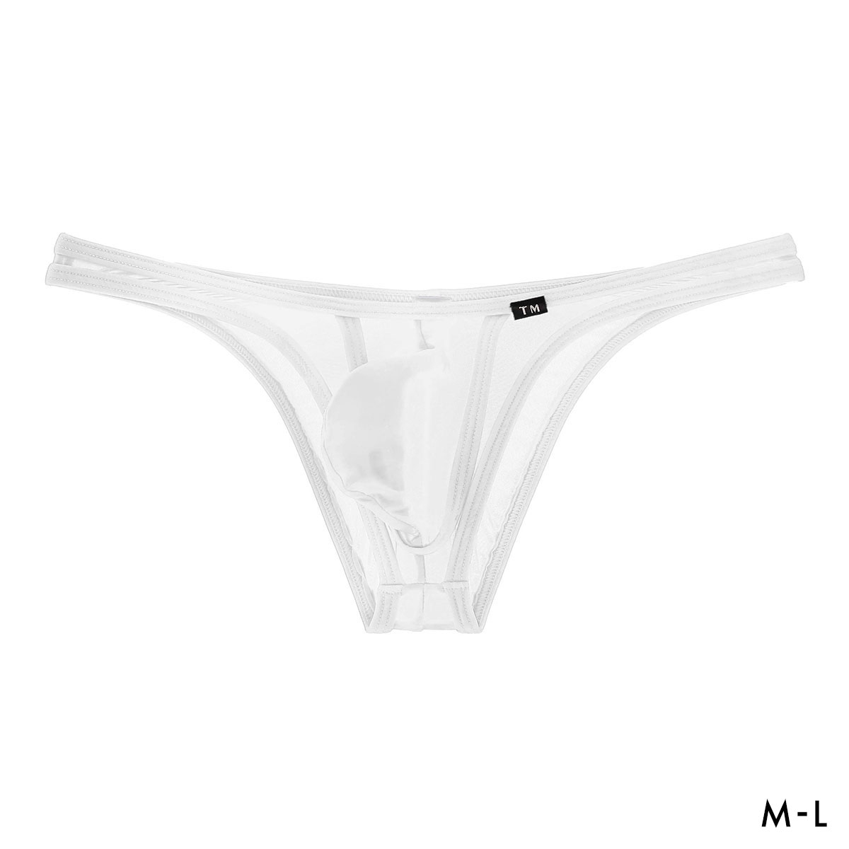 ティーエム コレクション Clearskin カップぷっくり HB ハーフバック ビキニ メンズ TM collection(WH-ホワイト-M)