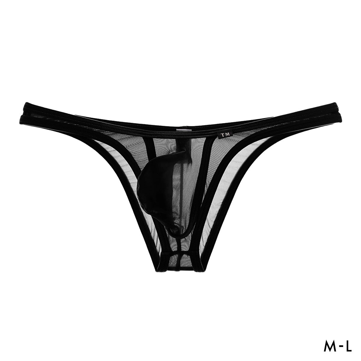 ティーエム コレクション Clearskin カップぷっくり HB ハーフバック ビキニ メンズ TM collection(BK-ブラック-M)