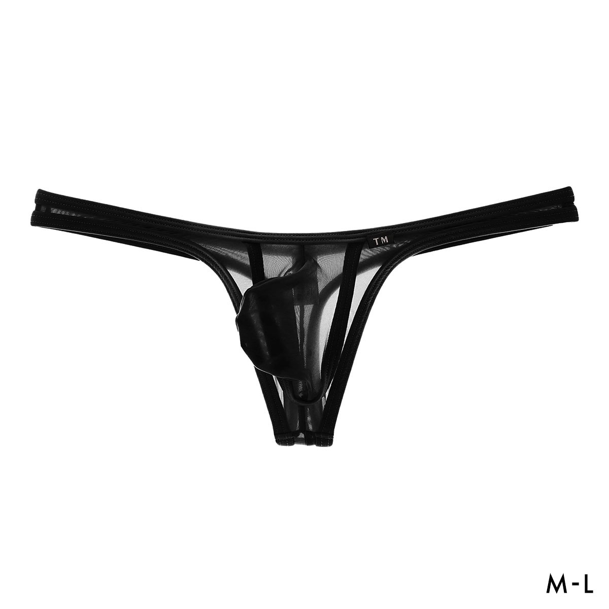 ティーエム コレクション Clearskin カップぷっくり TB Tバック ビキニ メンズ TM collection(BK-ブラック-M)