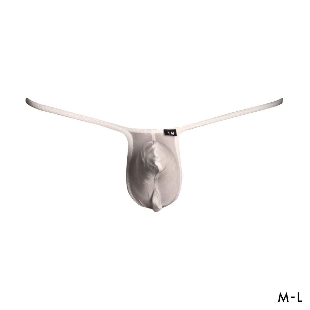 ティーエム コレクション Clearskin JUST IMPACT HORN POUCH TB Tバック ビキニ メンズ TM collection 日本製(WH-ホワイト-M)