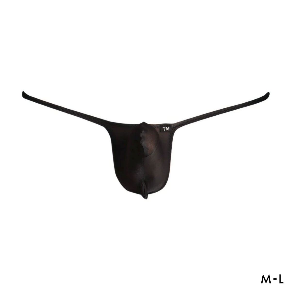ティーエム コレクション Clearskin JUST IMPACT HORN POUCH TB Tバック ビキニ メンズ TM collection 日本製(BK-ブラック-M)