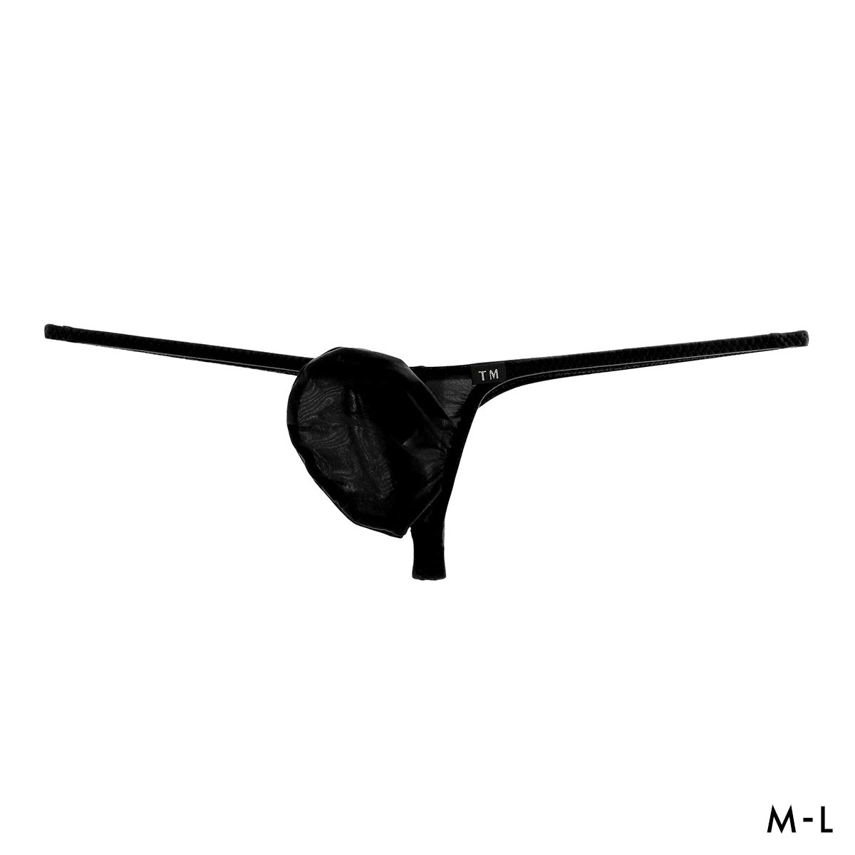 ティーエム コレクション Clearskin MAX low-rise Bulge TB Tバック ビキニ メンズ 日本製 TM collection(BK-ブラック-M)