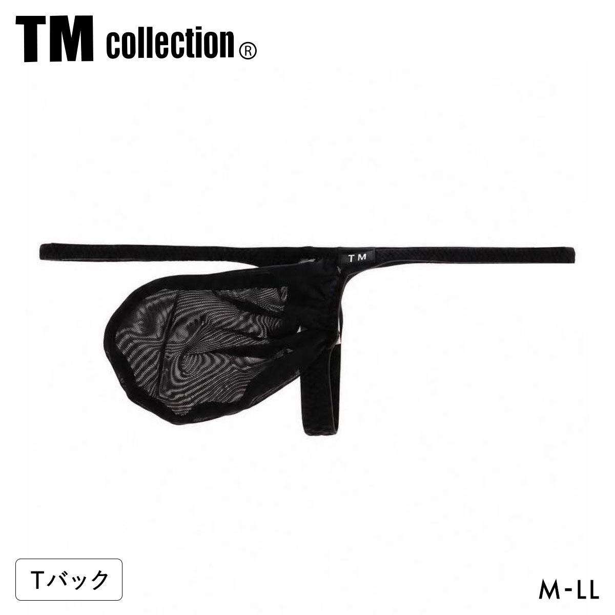 ティーエム コレクション Clearskin MAX low-rise Bulge Pouch TB MAX Tバックビキニ メンズ 日本製(BK-ブラック-M)