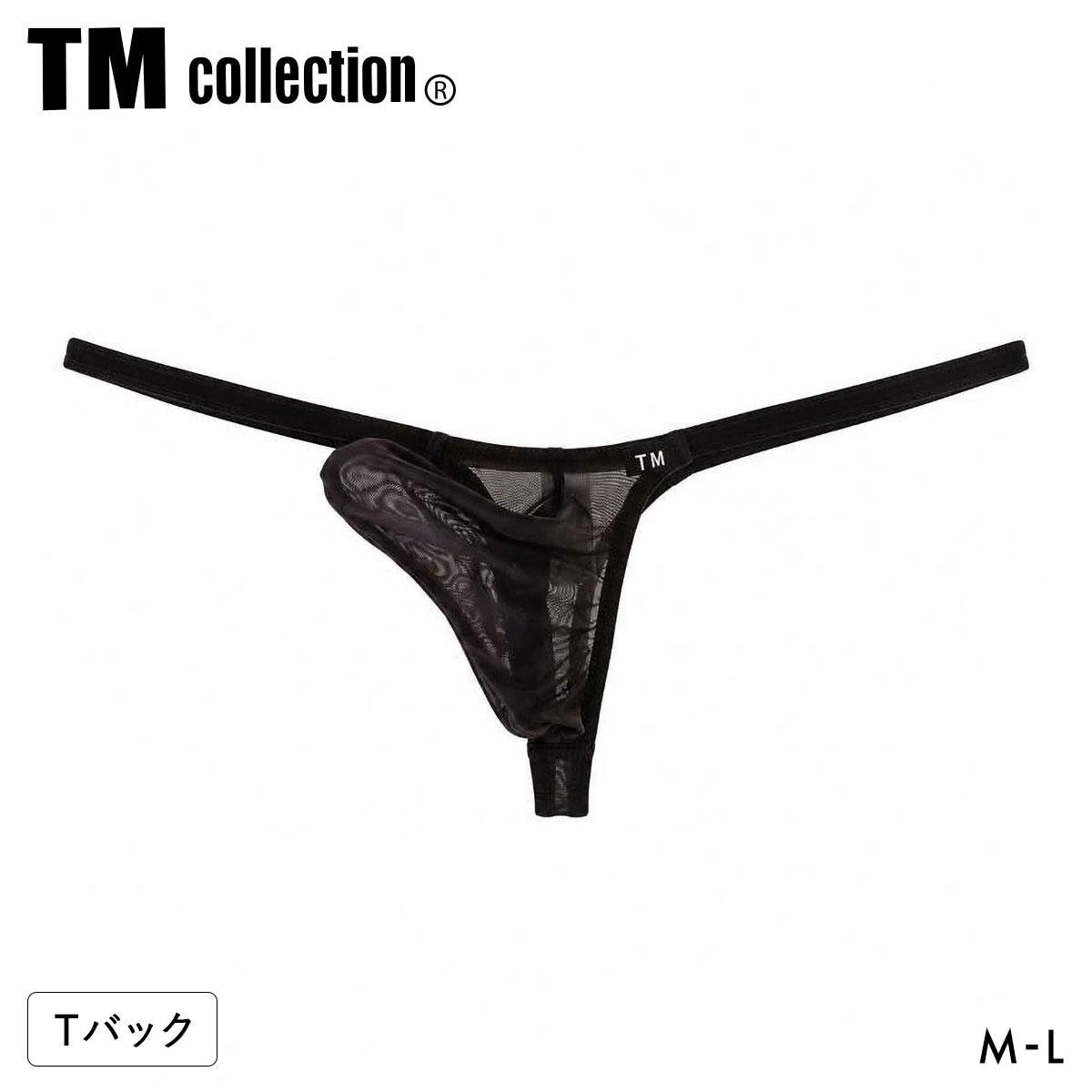 ティーエム コレクション Clearskin Double loop TB Tバック メンズ TM collection 日本製(BK-ブラック-M)