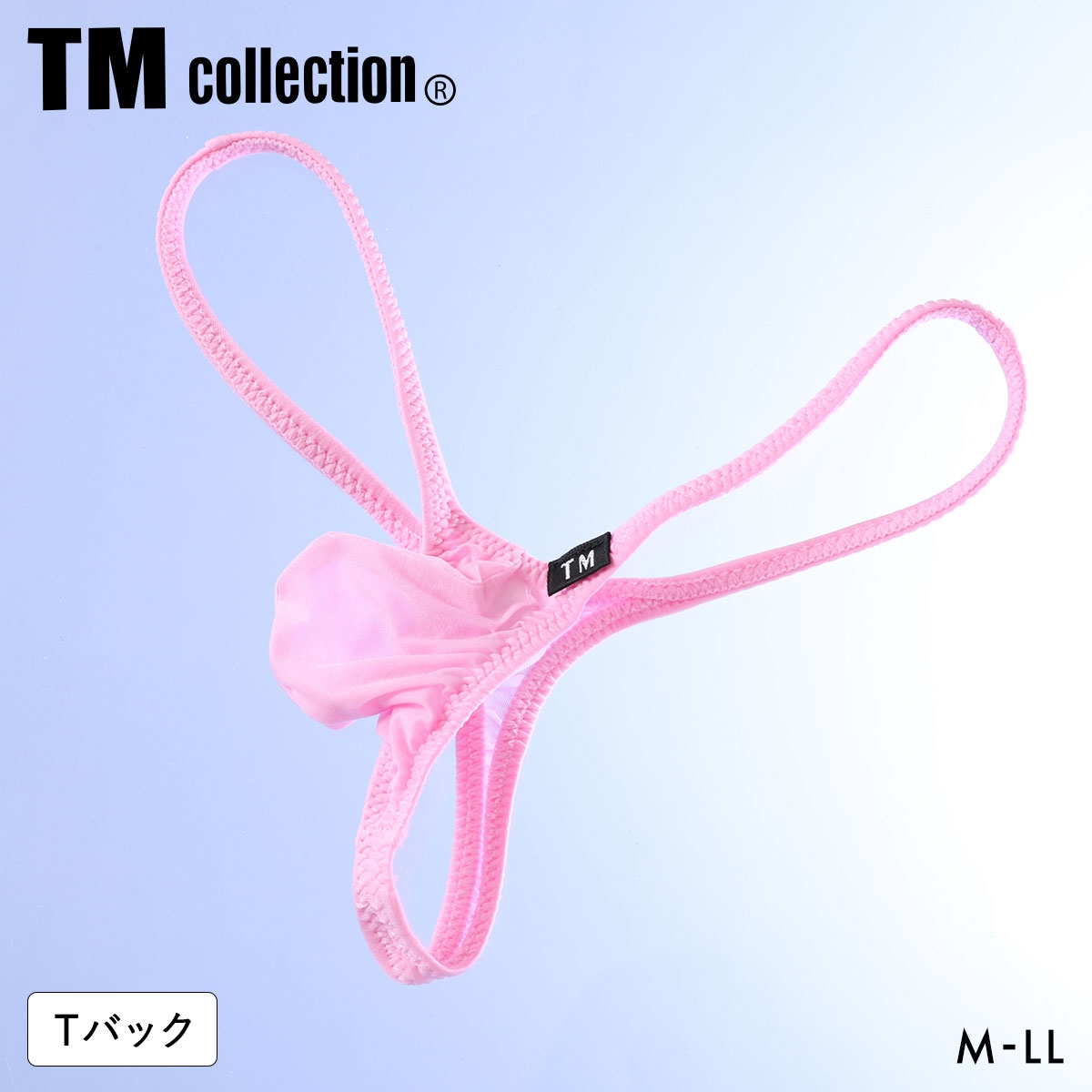 ティーエム コレクション Clearskin 極小 もっこりシャープ TB Tバック ビキニ TM collection メンズ 日本製(PI-ピンク-M)