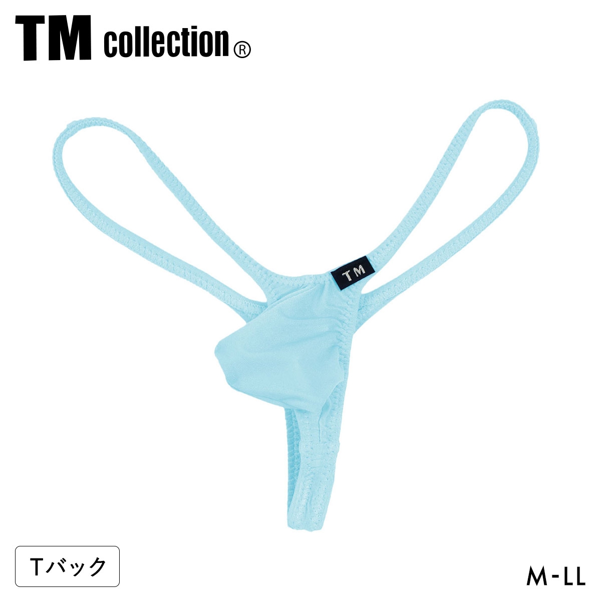ティーエム コレクション Clearskin 極小 もっこりシャープ TB Tバック ビキニ TM collection メンズ 日本製(SX-サックス-M)