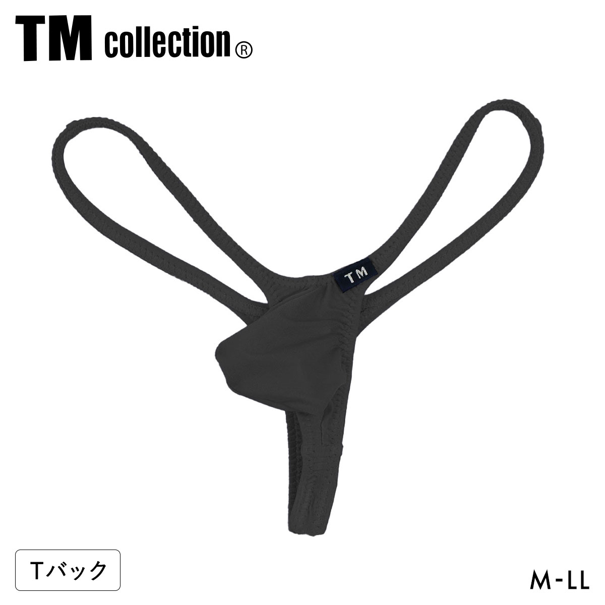 ティーエム コレクション Clearskin 極小 もっこりシャープ TB Tバック ビキニ TM collection メンズ 日本製(BK-ブラック-M)