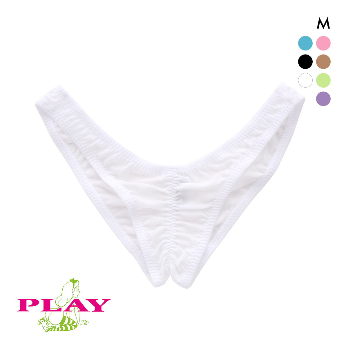 ユニセックス PLAY GMF クイコミ ハーフバック ハーフバック M ビキニ ジェンダーレス ユニセックス 男女兼用 TM(WH-ホワイト-M)