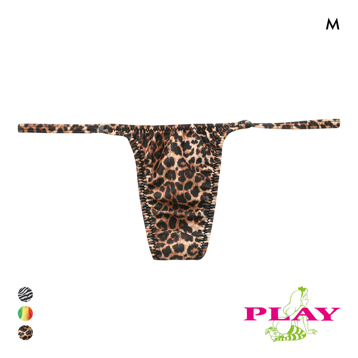 ターキー レディース PLAY Variety of patterns side string Tバック ビキニ　Ladys TURKEY TM collection(LEO-ヒョウ-M)