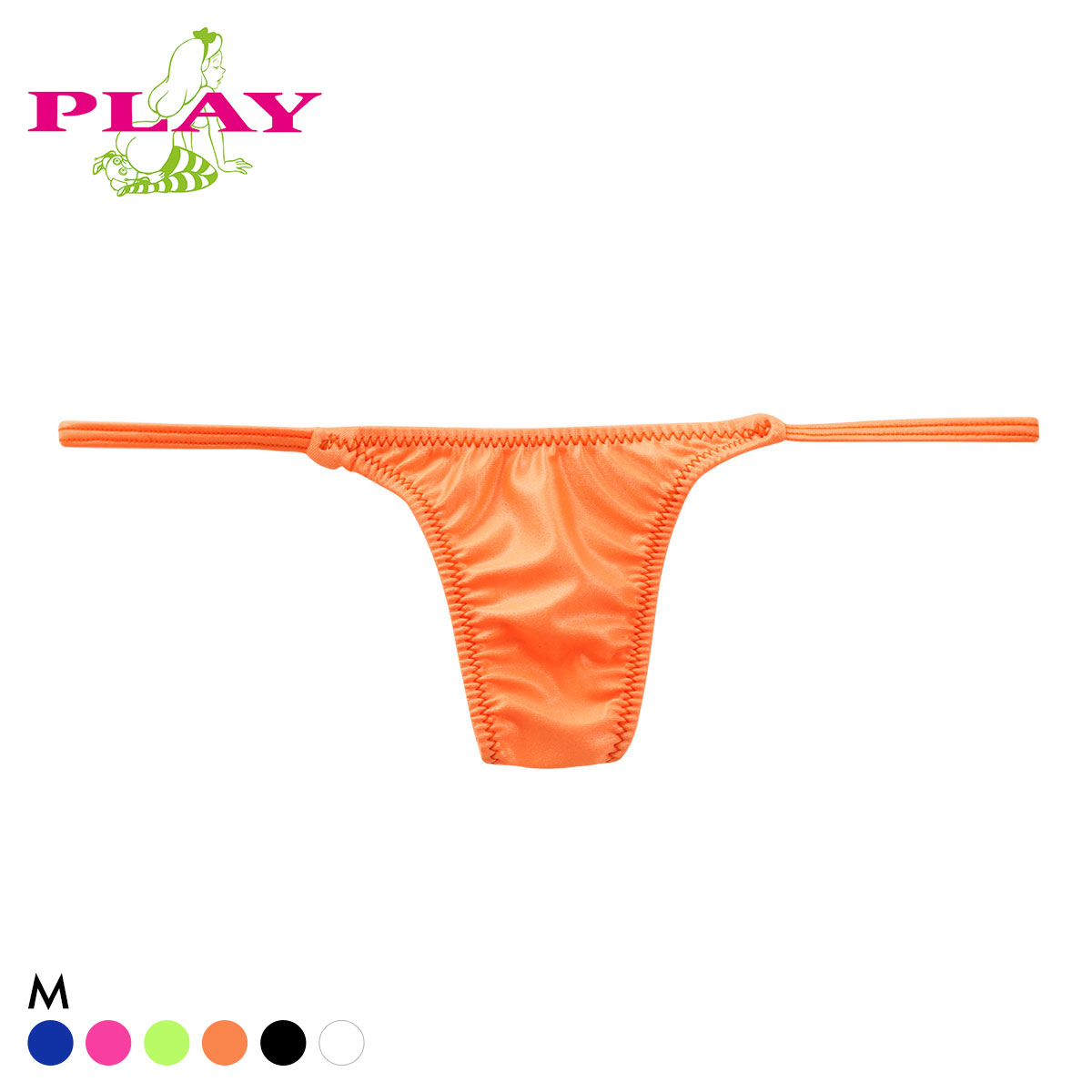 PLAY WET super low-rise TB Tバック ビキニ レディース TURKEY TM collection(OR-オレンジ-M)
