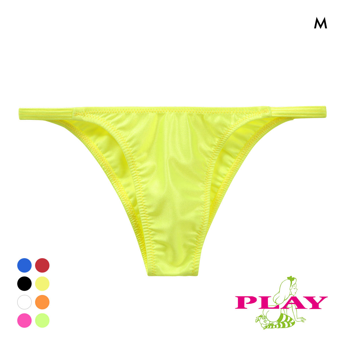 ユニセックス PLAY WET side string ハーフバック M ビキニ(YE-イエロー-M)