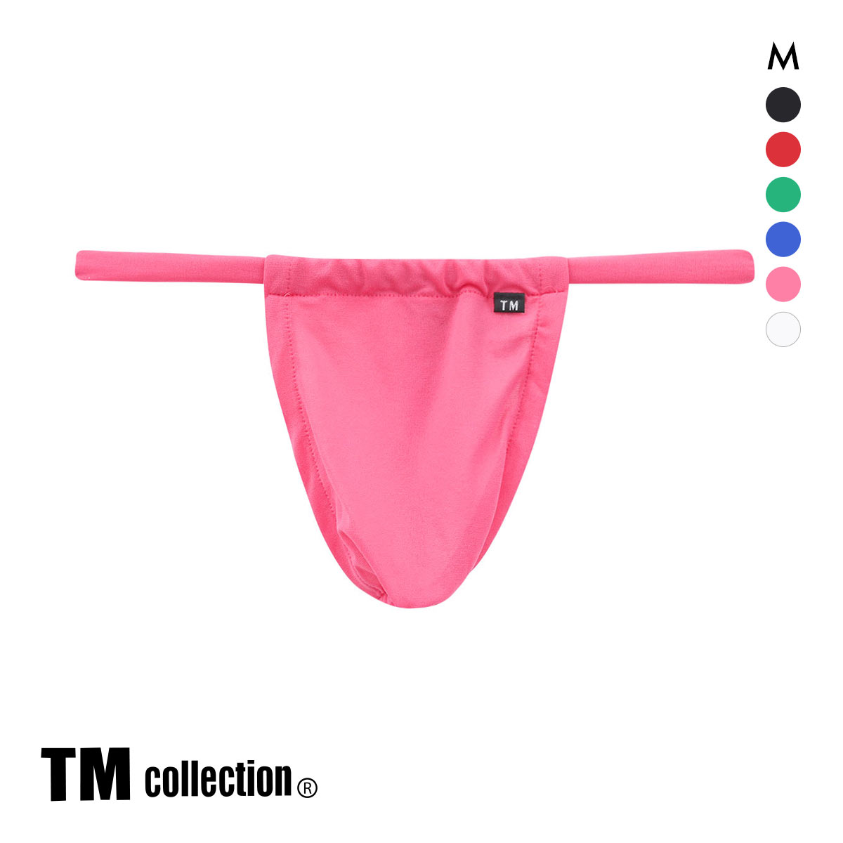 ティーエム コレクション ガーゼ調2way ねじりふんどし風 Gスト Tバック タンガ メンズ TM collection(RO-ローズ-M)