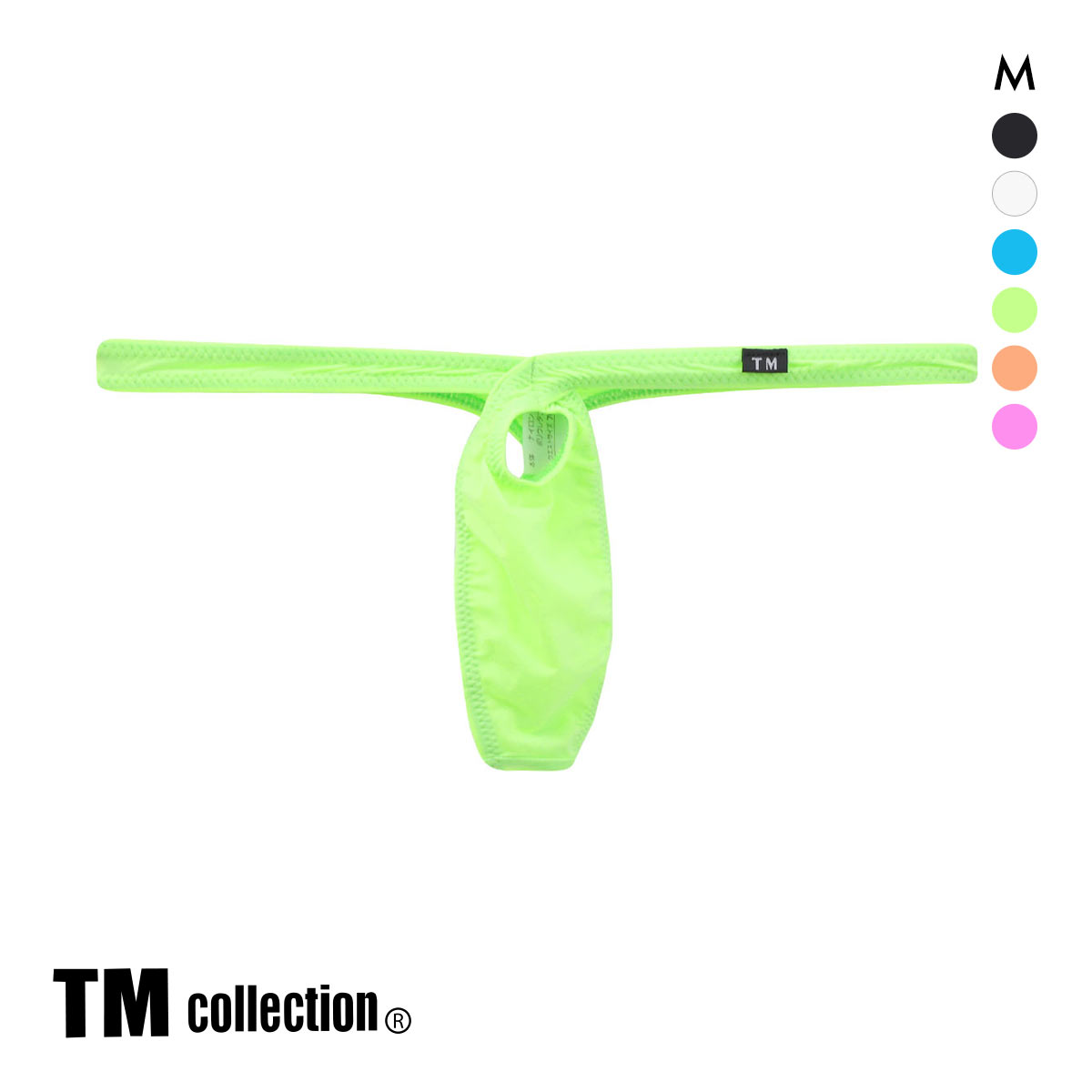 ティーエム コレクション STRIKESKIN ゆりかもめ TB Tバック M セクシー メンズ 前とじ TM collection(GR-グリーン-M)