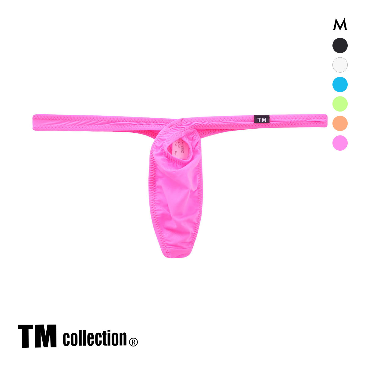 ティーエム コレクション STRIKESKIN ゆりかもめ TB Tバック M セクシー メンズ 前とじ TM collection(PI-ピンク-M)